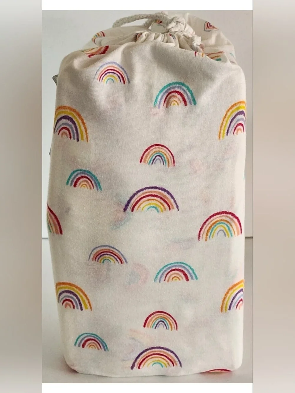 Your Zone Jersey Sheet Set Rainbow Full Fits Mattresses Up to 15 in NEW